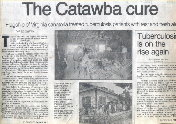Catawba Cure اخبار کا مضمون