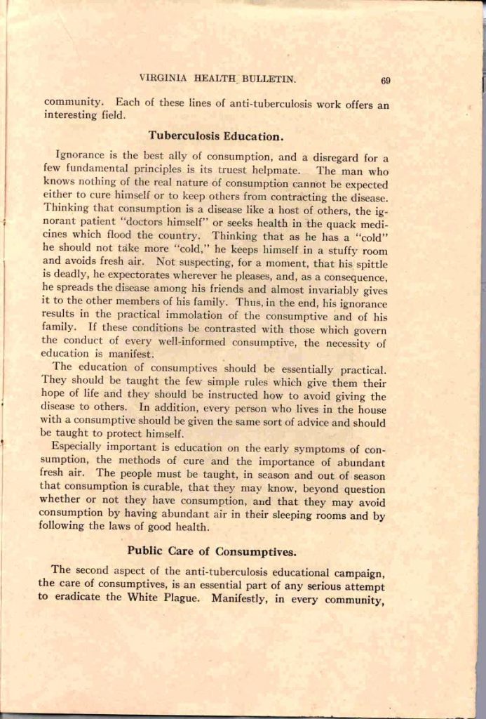 VA ہیلتھ بلیٹن - مارچ، 1910 - صفحہ69