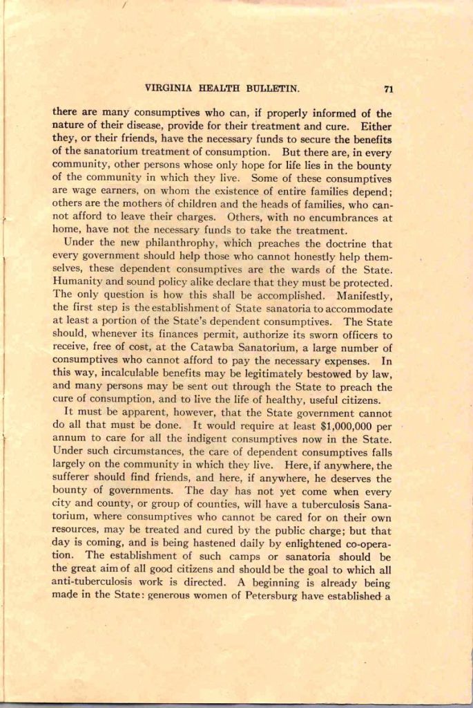 VA ہیلتھ بلیٹن - مارچ، 1910 - صفحہ71