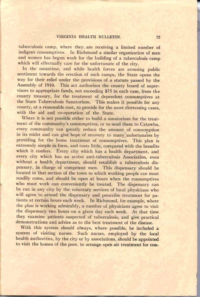 VA ہیلتھ بلیٹن - مارچ، 1910 - صفحہ73