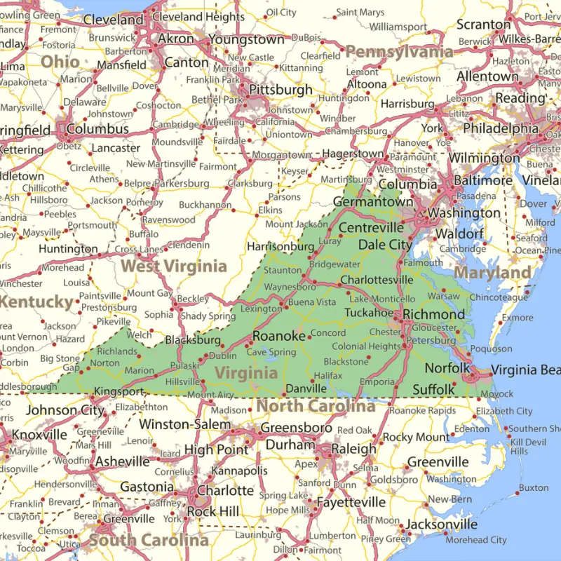 Virginia Map